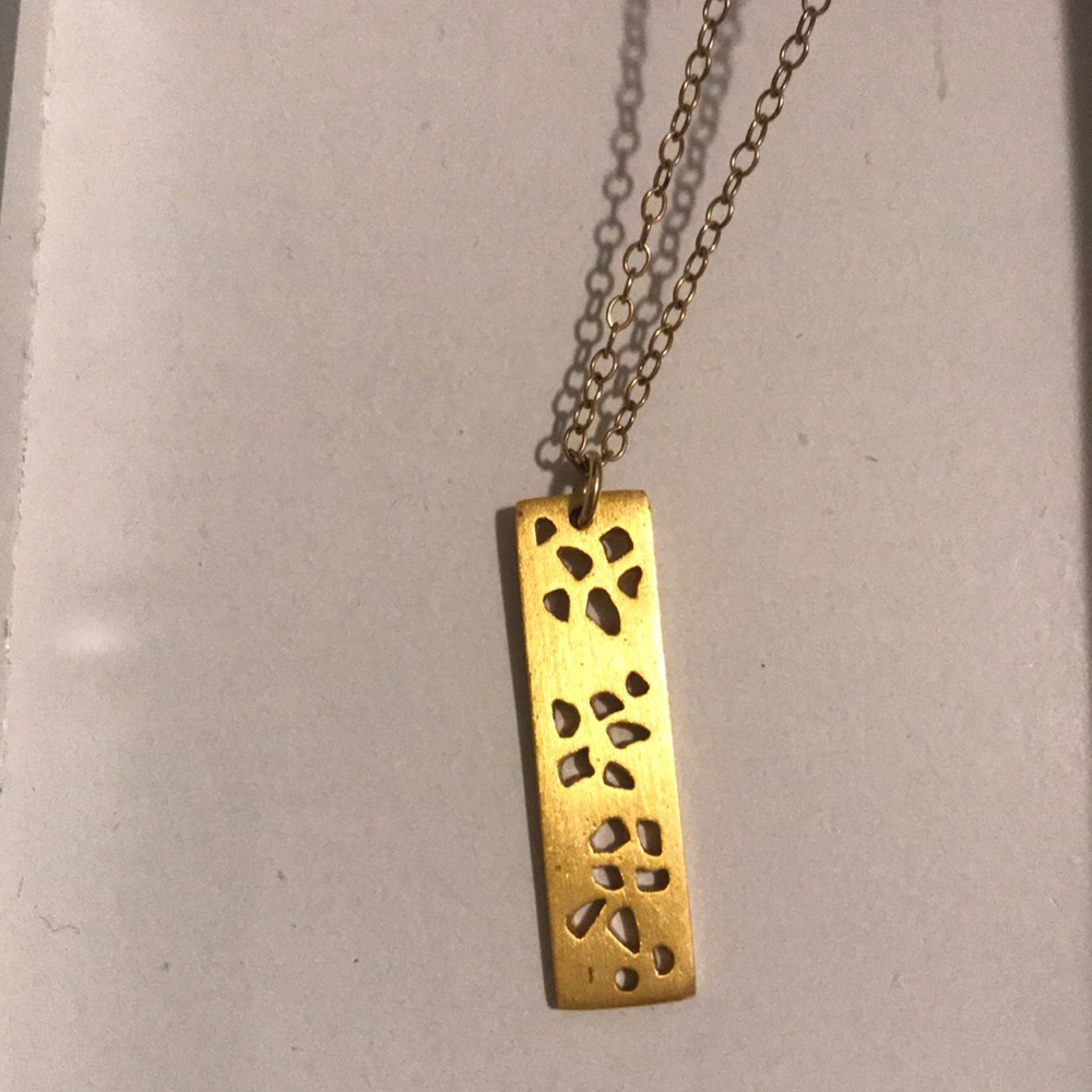 Gorjana gold necklace pendant